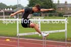 Boys hurdles, 2025 Northumberland Schools Track and Fields, Wentworth, Hexham. Photo: David T. Hewitson/Sports for All Pics